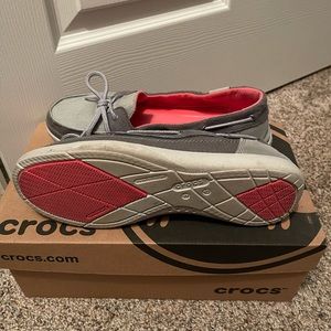 Croc loafers in gray